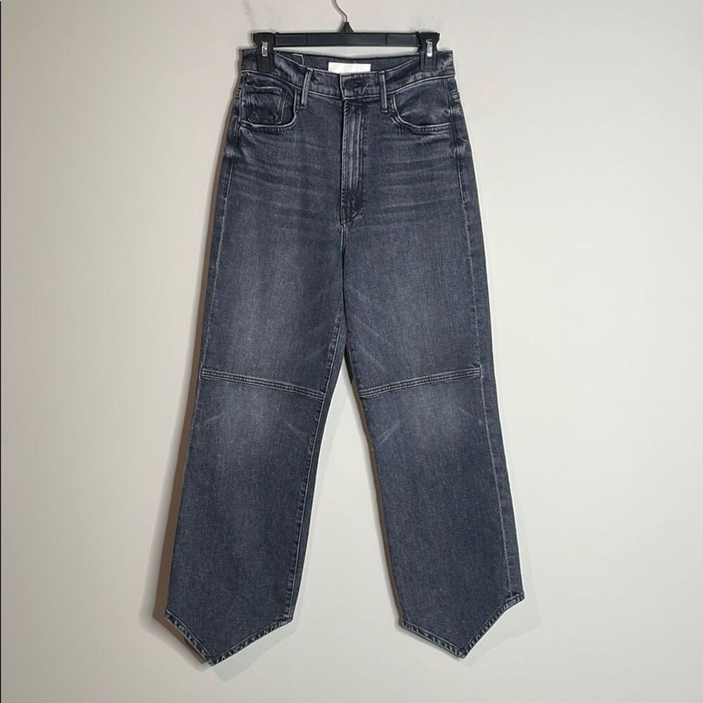 MOTHER Superior Dagger Flood High-Waist Denim Jeans Midnights W/ Molly Size 27